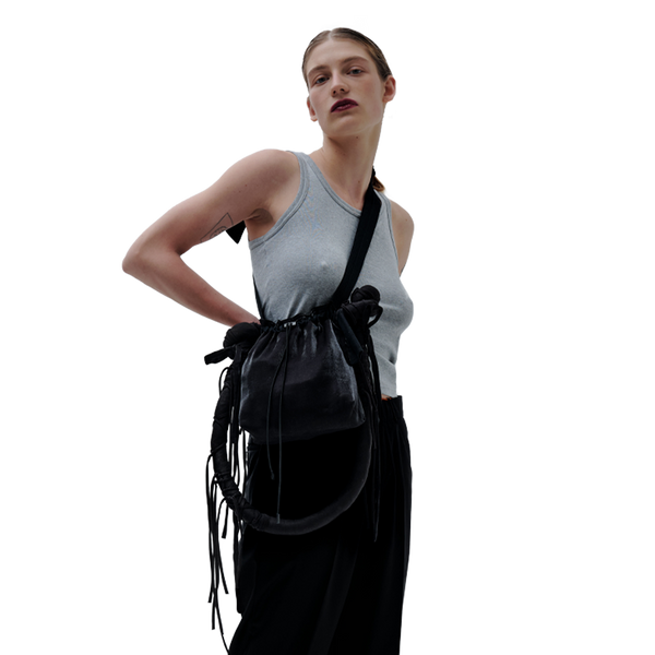 black pillow bag