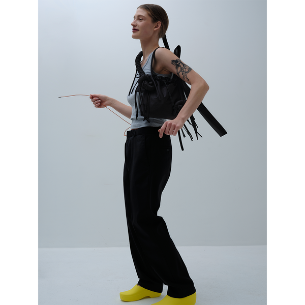 black pillow bag