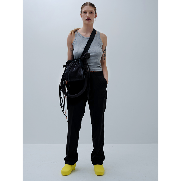 black pillow bag
