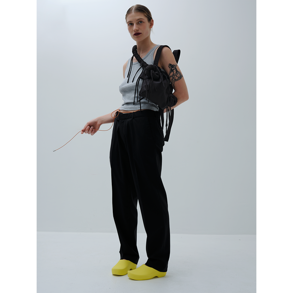 black pillow bag