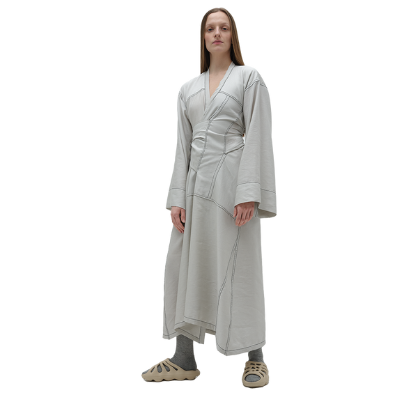 long six sleeve kumono in light grey