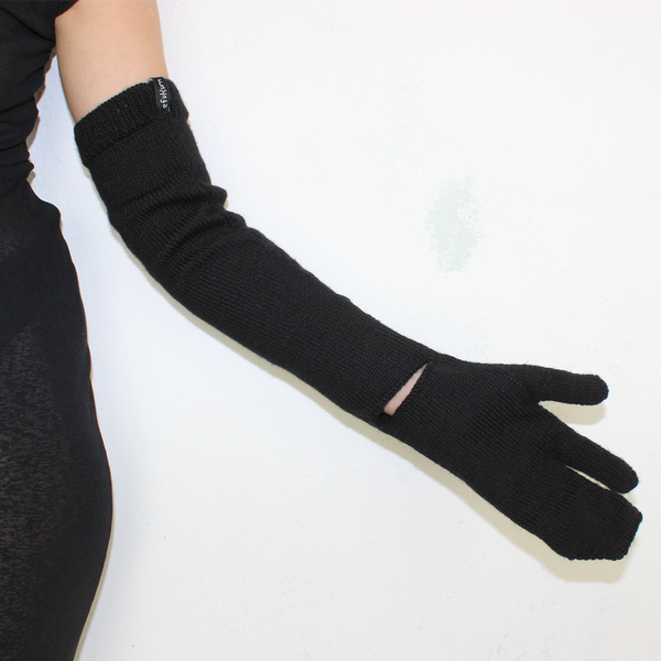 long black tabi mittens