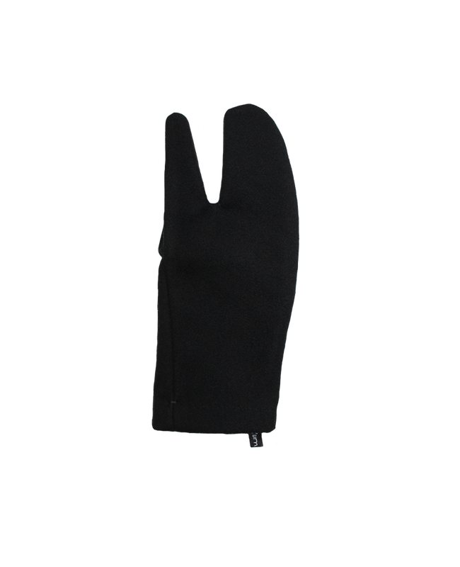 single black wool tabi glove