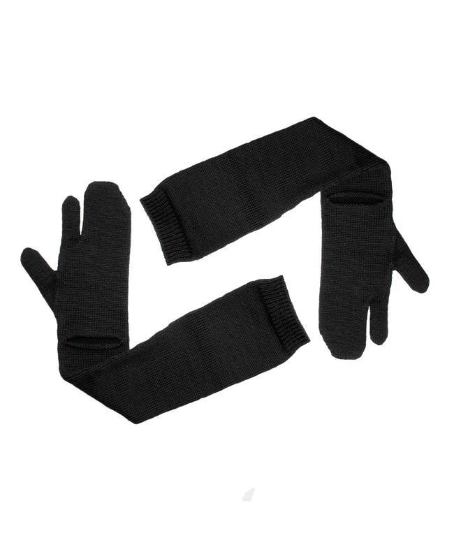 long black tabi mittens