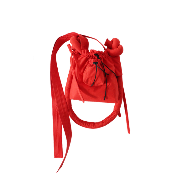 red pillow bag