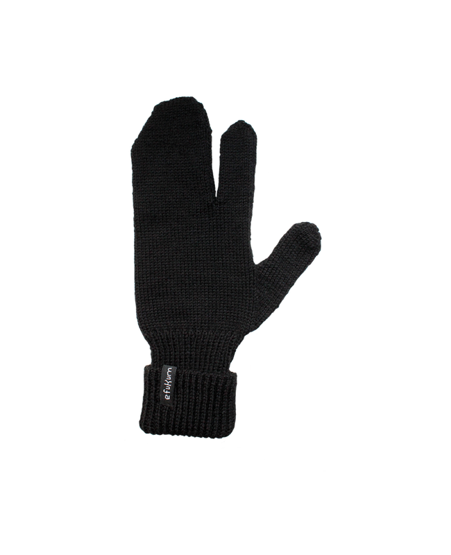 single black tabi mitten