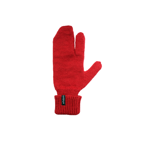 single red tabi mitten