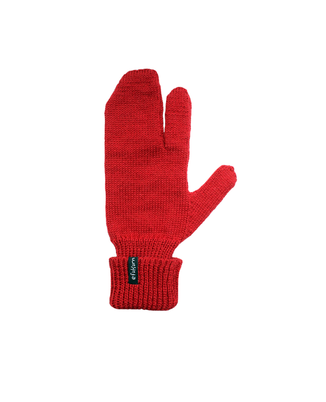 single red tabi mitten