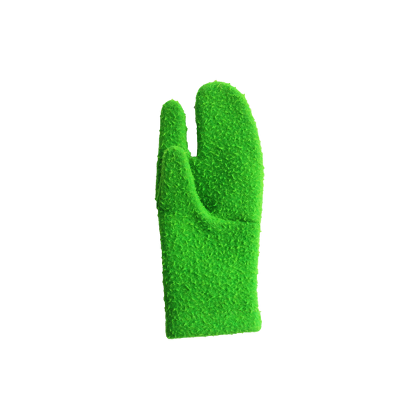 single green wool tabi glove