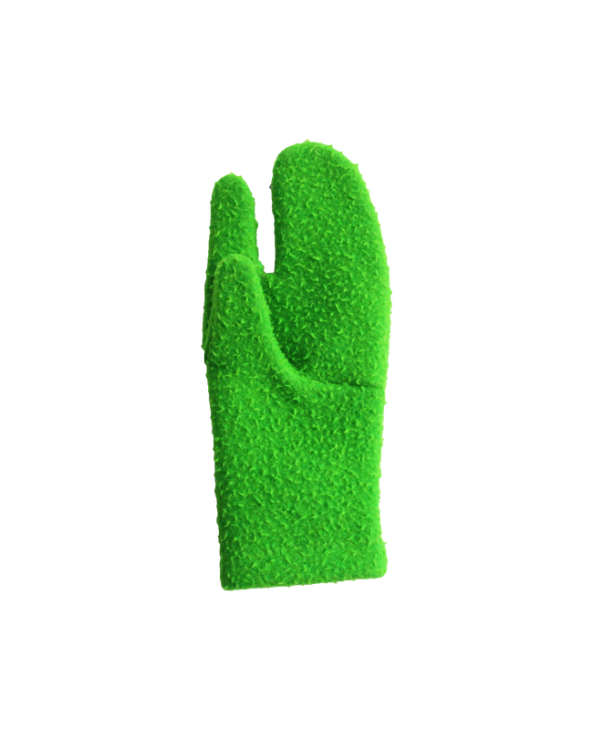 single green wool tabi glove